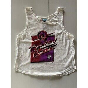 Women’s Small Vintage 80’s Double-Sided In Sport Cropped Tank Top